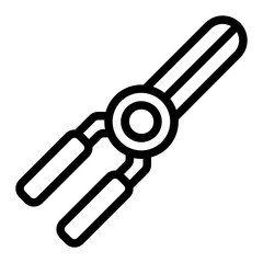 Scissor line icon