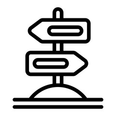 Signage line icon
