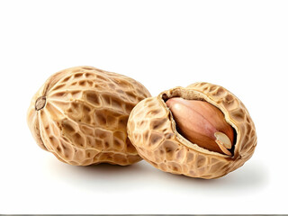 hazelnuts isolated on white background