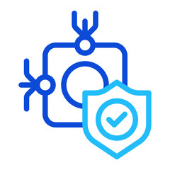 Obraz premium Technology duoline icon