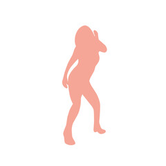 Illustration silhouettes party dance colorful