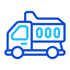 Dump Truck duoline icon