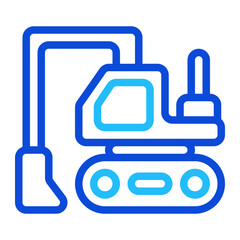 Excavator duoline icon