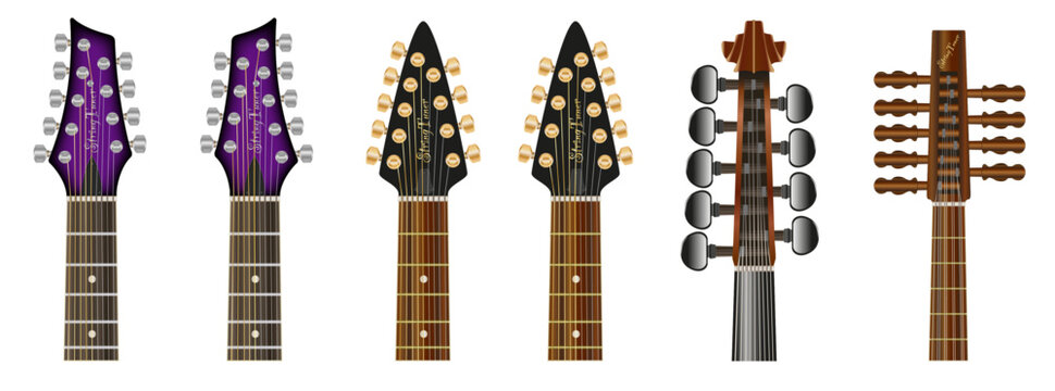 9 String Instrument Heads