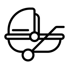 Baby Carriage line icon