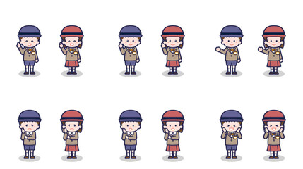 男女の幼稚園児 03