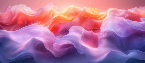 Obraz premium Fluid Abstract Art Background in Pink and Purple Shades with Soft Ethereal Lighting