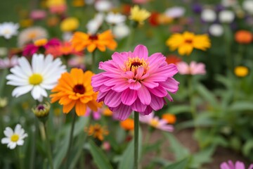pink and yellow flowers