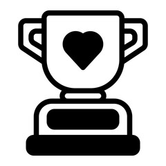 Trophy glyph icon