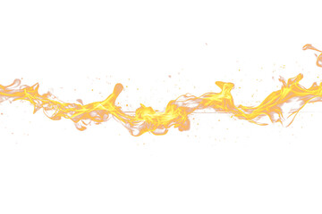 yellow fire power line against black background