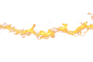 yellow fire power line against black background