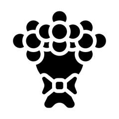 Flower Bouquet solid icon