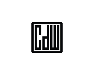 CDW logo design vector template. CDW