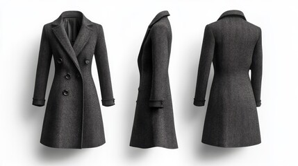 Ultra detailed, photorealistic fashion design sketch of a modern tailored blazer with contrast stitching