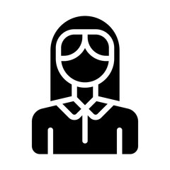 Woman solid icon