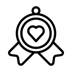 Obraz premium Badge line icon