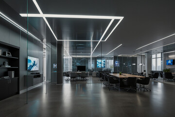 Business conference room with chairs and table | Workspace | Business Admins | interior of a conferencing room | 