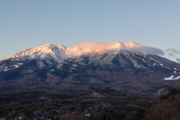 snowy mountains japan