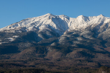 snowy mountains japan