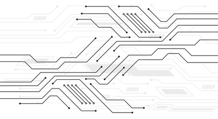 Abstract Technology Background, circuit board pattern. Dots and lines connection circuit design