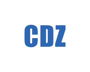 CDZ logo design vector template. CDZ