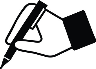 Hand with Pen Writing on Paper High-Quality Illustrations and Graphics for Creative Projects