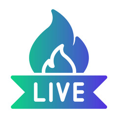 live streaming Gradient icon