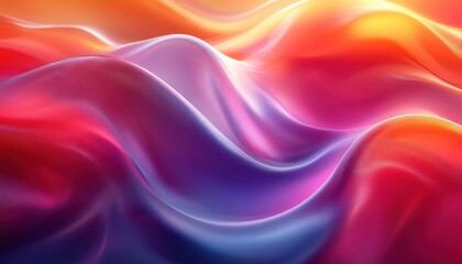 Fototapeta premium Futuristic Neon Wave Abstract Background with Smooth Curves and Vibrant Colors