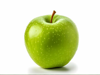 green apple isolated on white