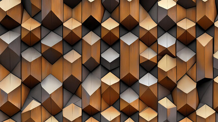 Geometric 3d pattern for seamless wallpaper design. Tessellation. Illustration
