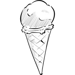 ice cream handdrawn illustration