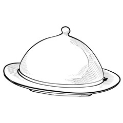 cloche handdrawn illustration