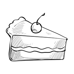 cake handdrawn illustration