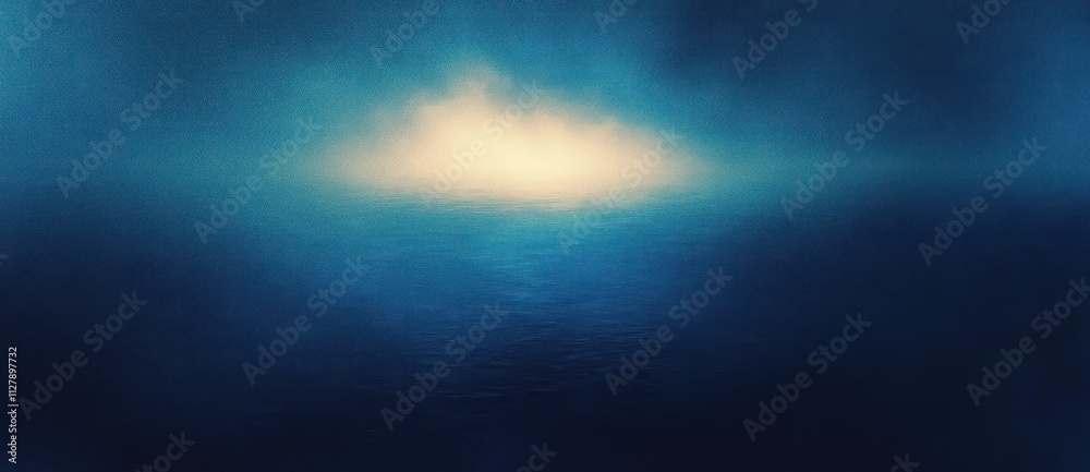 Poster deep blue teal gradient smooth abstract background minimalist design