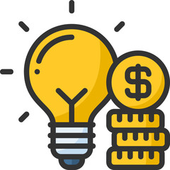 Money innovation icon for fintech, financial, finance, banking, digital, innovation, security, money, bank, tech, cryptocurrency, blockchain and technology