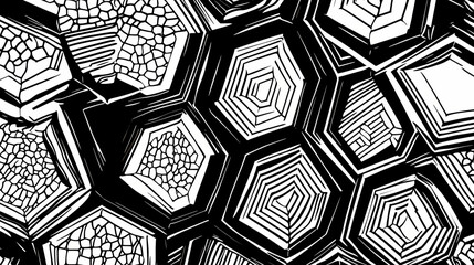 closeup tessellation pattern