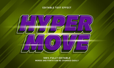 hyper move editable text effects with a speed and fast theme