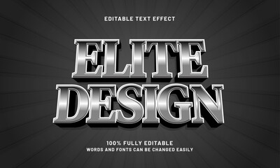 elite design editable text effects with a professional and modern theme