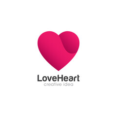Creative Love Concept Logo Design Template

