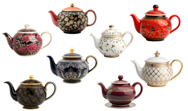 Elegant teapon display featuring various designs in a contemporary setting for collectors and enthusiasts
