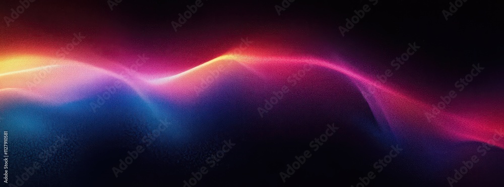 Aufkleber Abstract Gradient Color Background Vibrant Smooth Wave Dynamic Texture Design