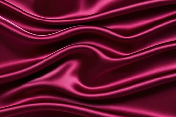 Obraz premium Elegant Ruby Satin Waves Background with Modern Textured Ripples