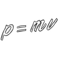 Momentum Formula Handdrawn Illustration