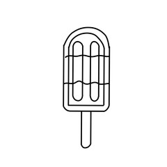 ice cream vector line icon