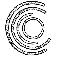 Creative Pie Charts Handdrawn Illustration