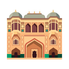 amber fort palace facade
