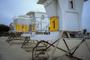 Beach lifeguard towers 