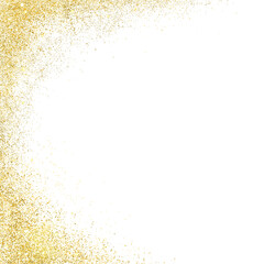 Gold Glitter corner Border 