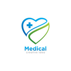 Creative Medical and Healthcare Concept Logo Design Template