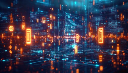 Fototapeta premium Vulnerability Risk Management and Security Patch Strategies for Information Technology and Network Protection